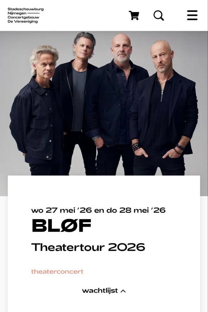 Kaartjes Blof Nijmegen 28-05-2026, Tickets en Kaartjes, Twee personen, Mei