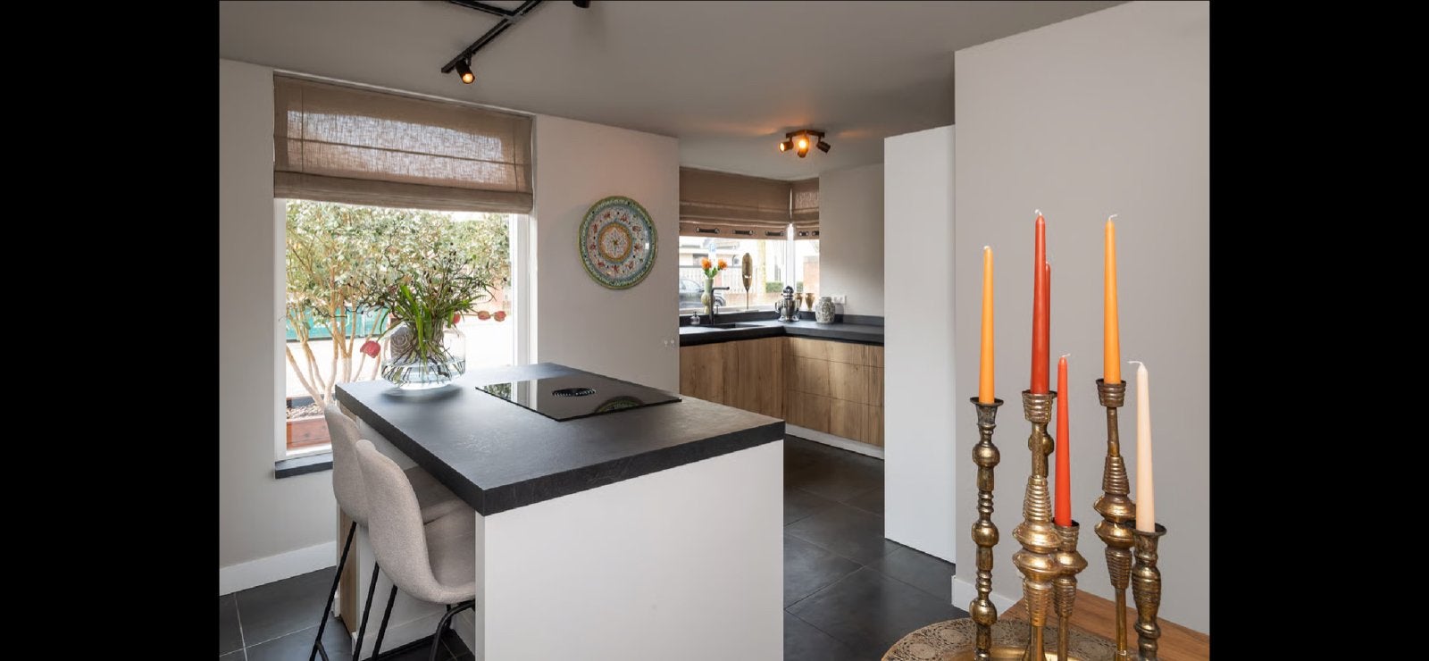 Luxe keuken met kookeiland uit 2022, Huis en Inrichting, Ophalen, Overige typen, Zo goed als nieuw, Kunststof