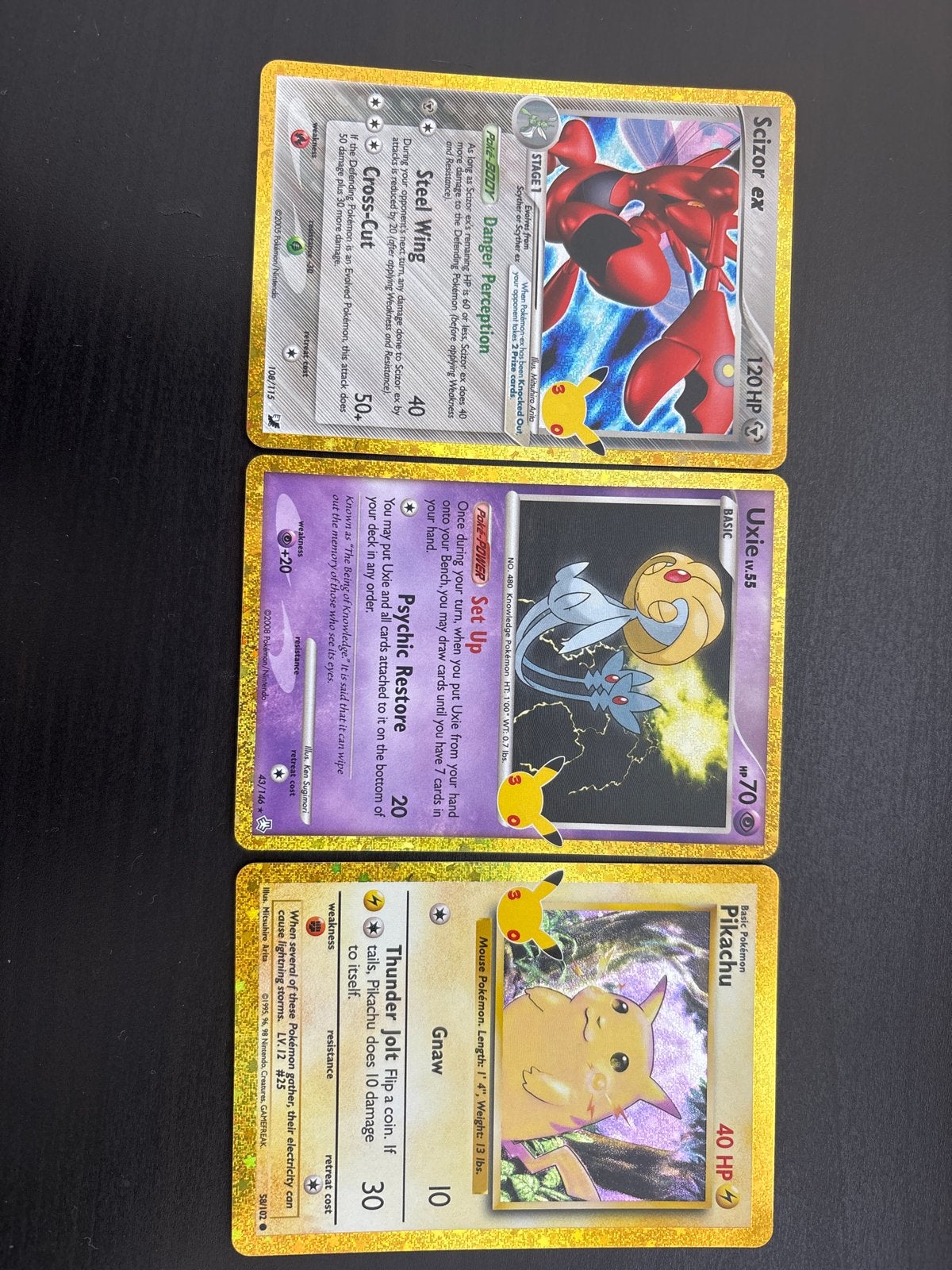 Pikachu Celebrations 30th Kaarten Collectie, Hobby en Vrije tijd, Ophalen of Verzenden, Zo goed als nieuw, Meerdere kaarten, Foil