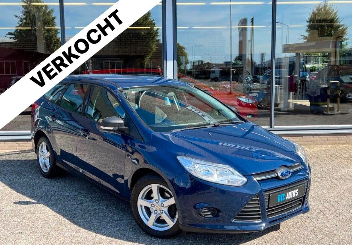Ford Focus 1.0 EcoBoost |  LeaseTrendEditionBus. | Trekhaak|, Euro 5, Stof, Blauw, 100 pk