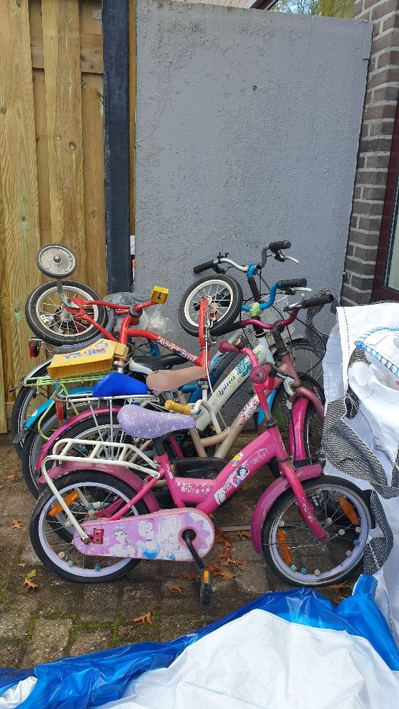 partij kinder fiets, Ophalen of Verzenden, Gebruikt, Minder dan 16 inch