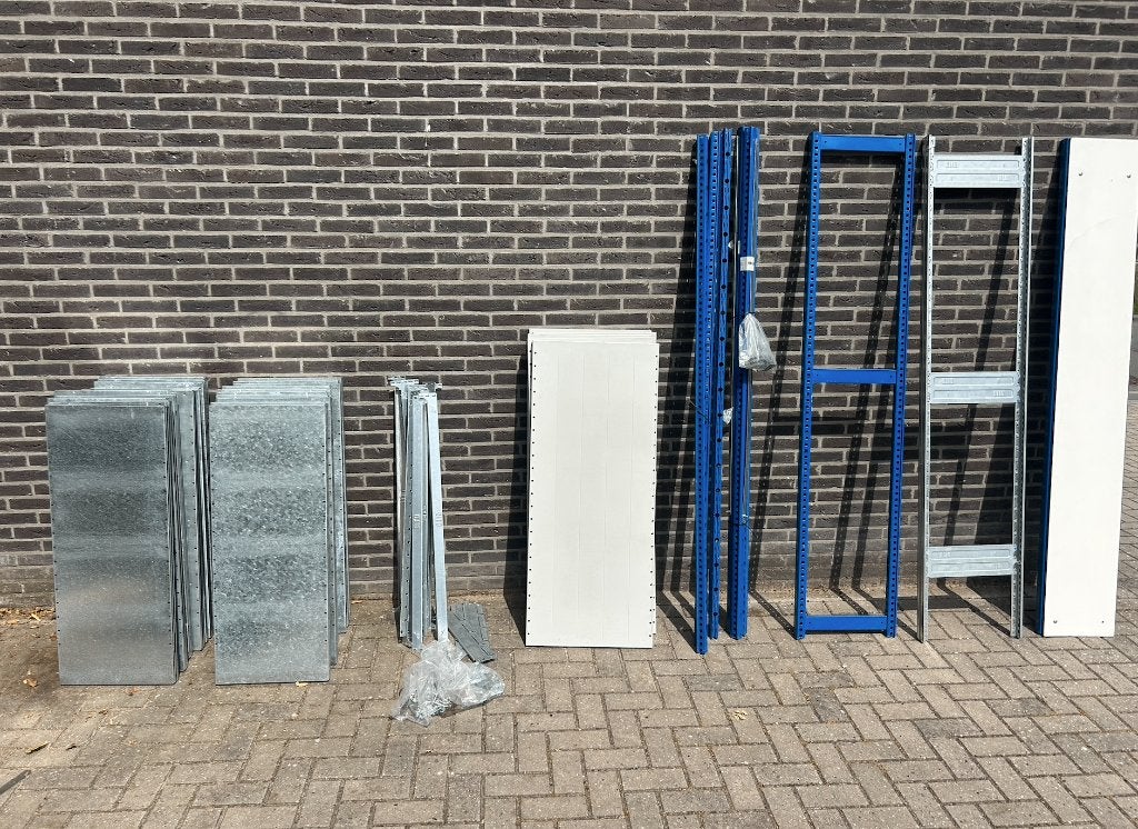 Losse stelling onderdelen – aluminium legbordstelling, Ophalen
