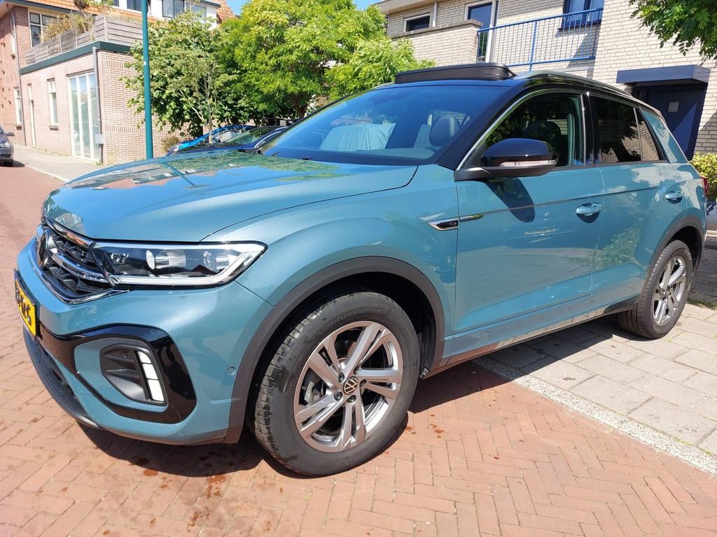 Volkswagen T-ROC 1.5 TSI R-Line Business Garantie mogelijk t, Auto's, Volkswagen, 12 maanden, 1258 kg, 4 cilinders, Blauw