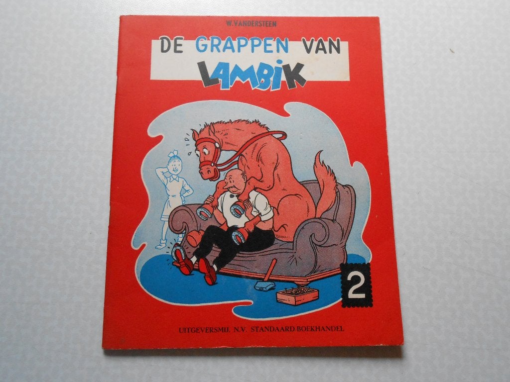 De grappen van Lambik 2 1956 1ste druk., Boeken, Stripboeken, Willy Vandersteen, Eén stripboek, Ophalen of Verzenden, Zo goed als nieuw