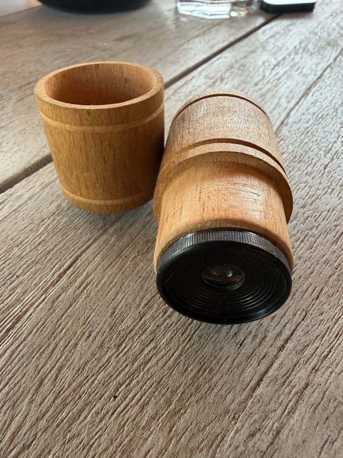 Antieke/Vintage Houten Horlogemakersloep met Beschermkoker, Antiek en Kunst, Ophalen