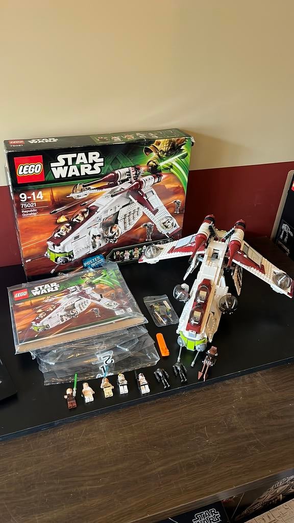 Lego Star Wars 75021 Republic Gunship, Ophalen, Zo goed als nieuw, Complete set, Lego