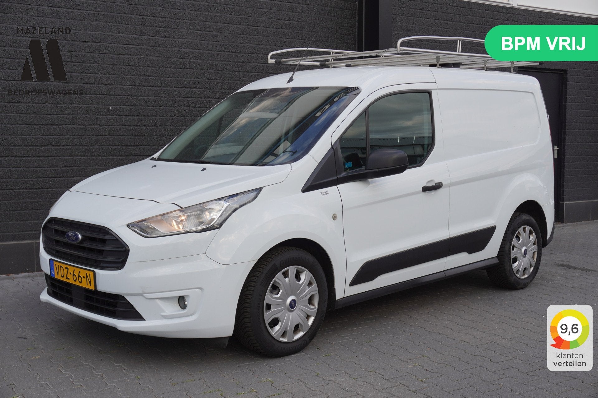 Ford Transit Connect 1.5 EcoBlue 100PK EURO 6 Airco - Cruise, Voorwielaandrijving, Gebruikt, 4 cilinders, Wit