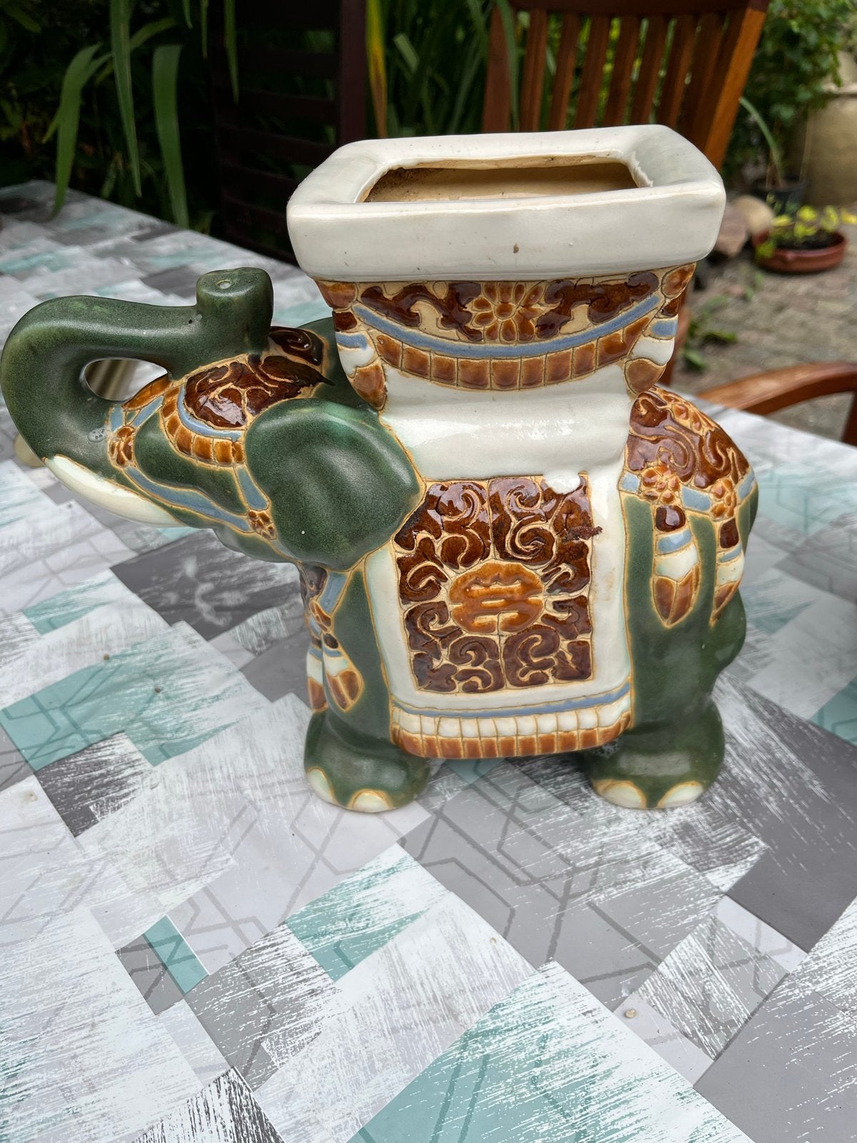 Decoratieve olifant keramiek - 20 cm hoog, Ophalen