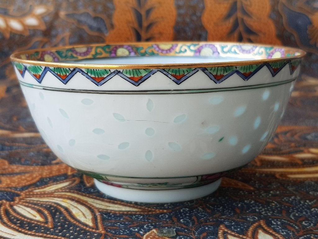 Mooi stel oude Chinese rijstkommen van porselein 11,5 cm., Ophalen of Verzenden
