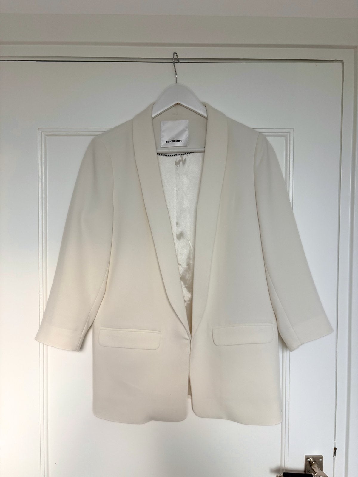 Co'Couture Andrea Blazer - Crème - Maat S, Wit, Ophalen of Verzenden, Jasje, Maat 36 (S)