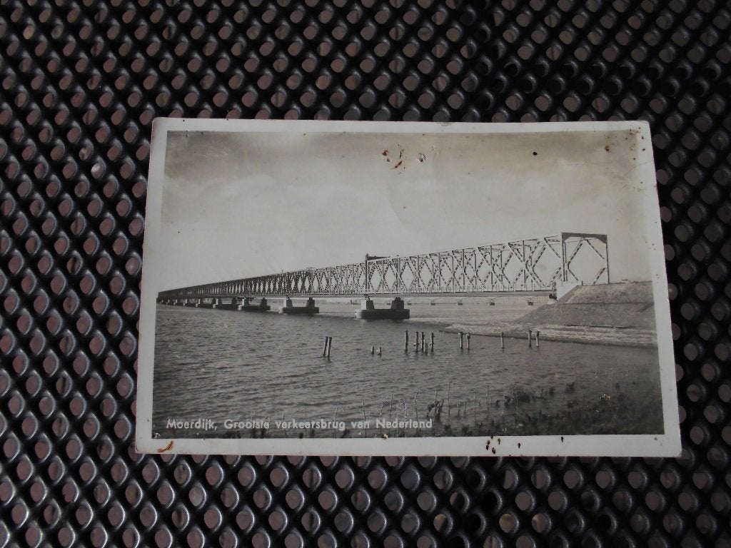 ansichtkaart Moerdijk, Ophalen of Verzenden, 1940 tot 1960, Gelopen, Noord-Brabant