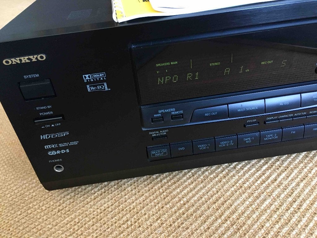 Onkyo TX-DS555, Ophalen, Gebruikt, 60 tot 120 watt, Onkyo