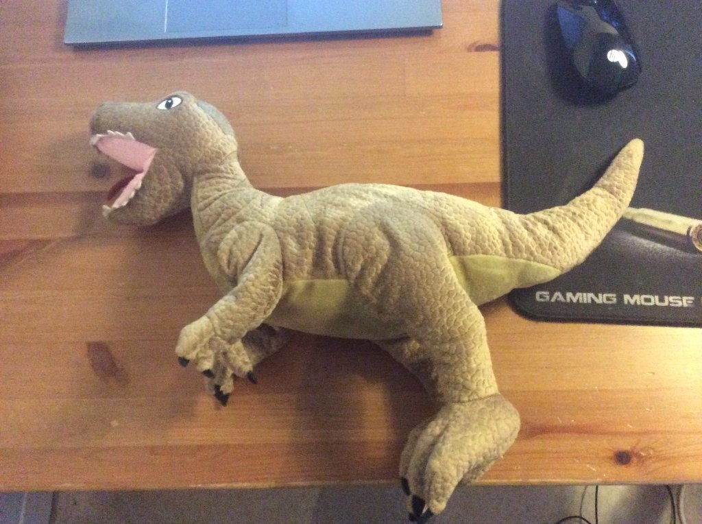 Dinosaurus T-Rex knuffel, 47 cm lang, Ophalen of Verzenden, Dinosaurus