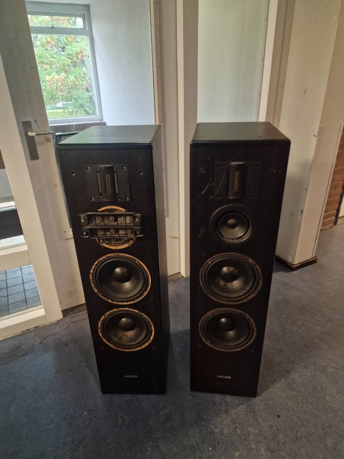 Philips Vloerstaande Luidsprekers - Klassiek Geluid, Ophalen, Gebruikt, Vloerstaande luidspreker, Philips