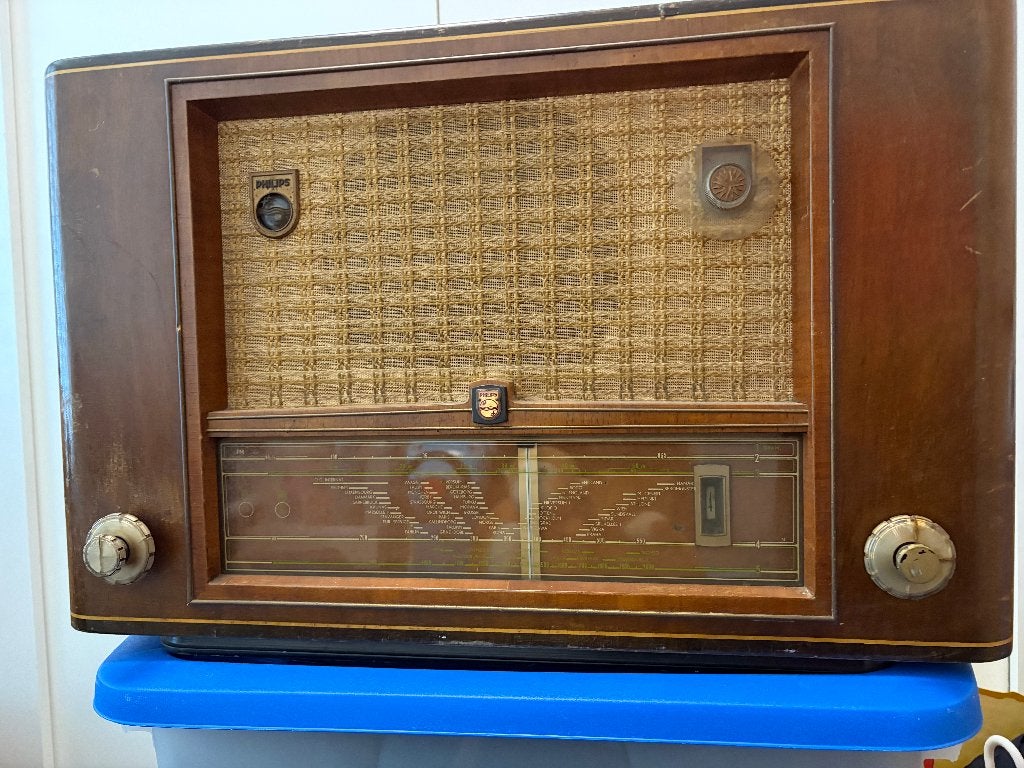 Philips radio type AF 7800   INTERPHONE, Antiek en Kunst, Antiek | Tv's en Audio, Ophalen