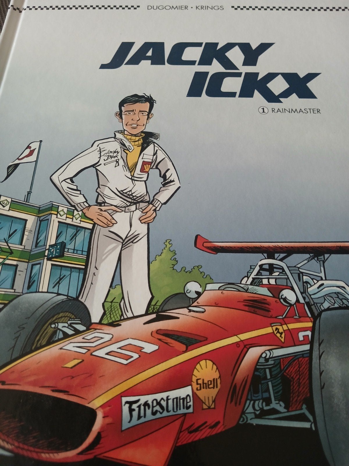 Jacky ickx strip in nieuwstaat  getekend door lacky ickx, Eén stripboek, Ophalen of Verzenden, Zo goed als nieuw