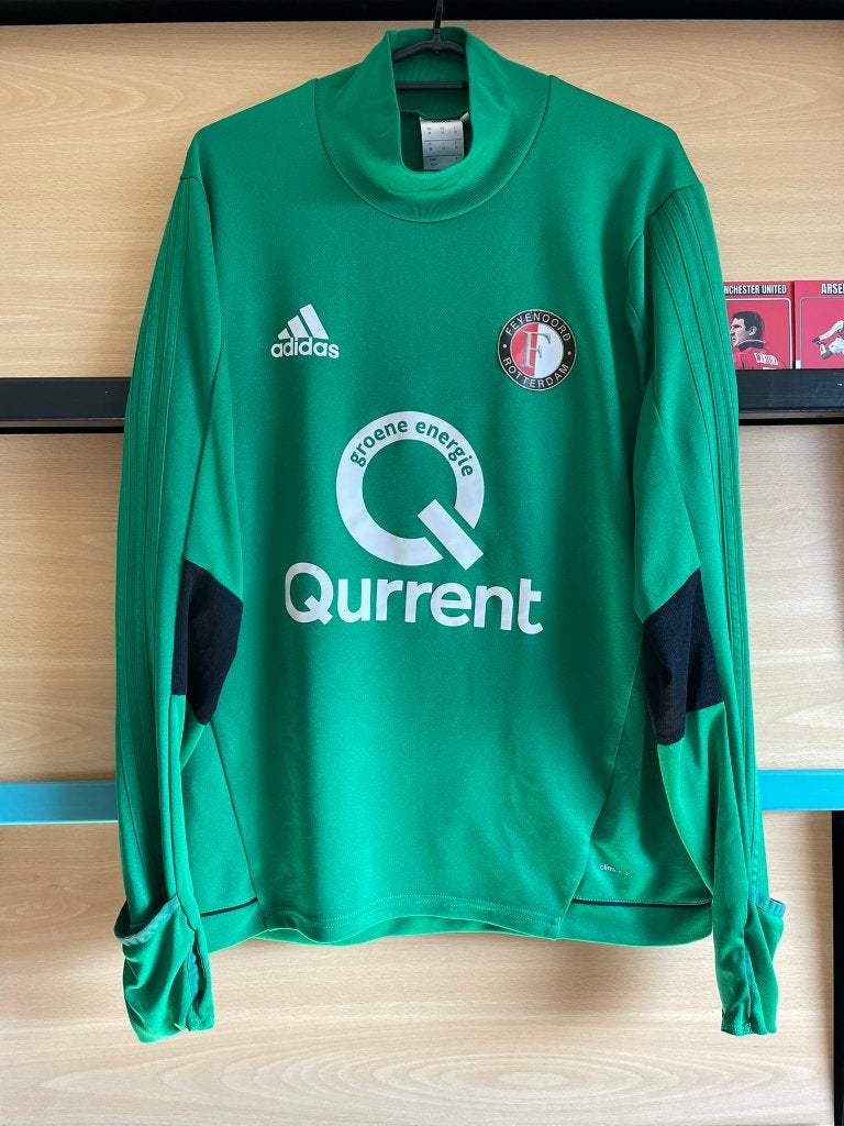 Feyenoord Adidas Trainingstrui Groen Maat M, Maat 48/50 (M), Ophalen of Verzenden, Zo goed als nieuw, Adidas