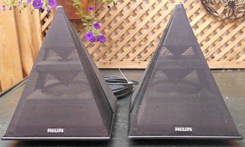 Philips Piramide Luidsprekers 22AV1993-G zwart, Philips, Overige typen, Ophalen of Verzenden, Niet werkend