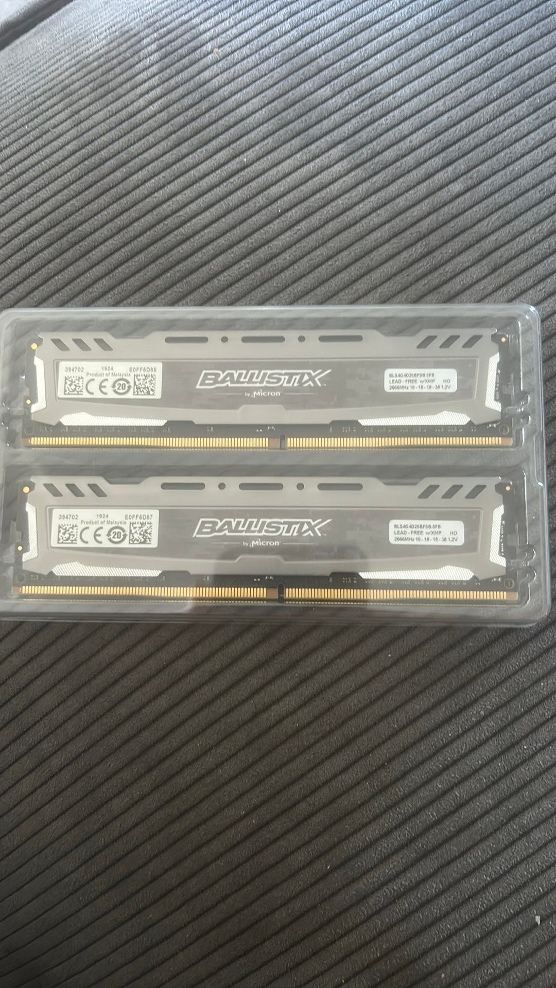 Ballistix 2x4 gb ran ddr4, Computers en Software, RAM geheugen, Ophalen, Zo goed als nieuw, DDR4, Desktop