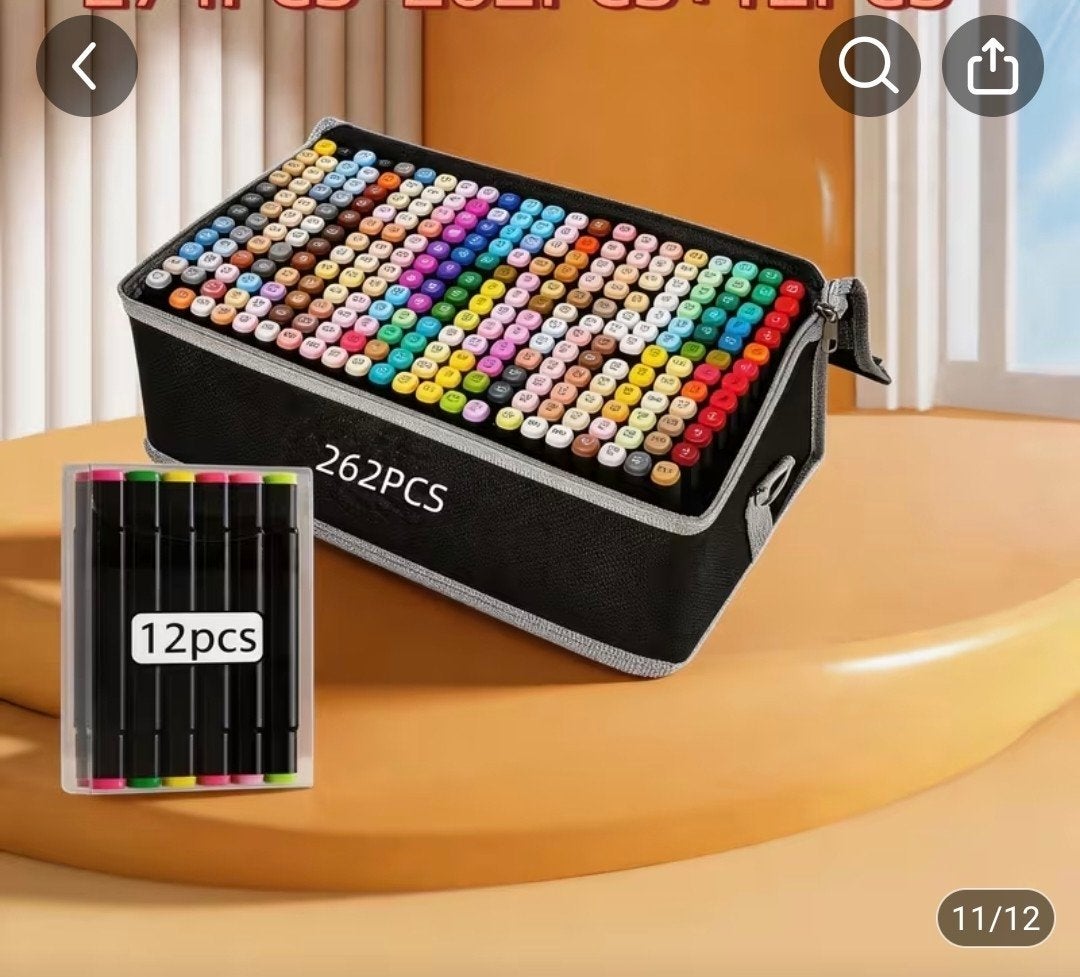 274 Alcohol Markers in Handige Tas - Cozy Coloring, Ophalen