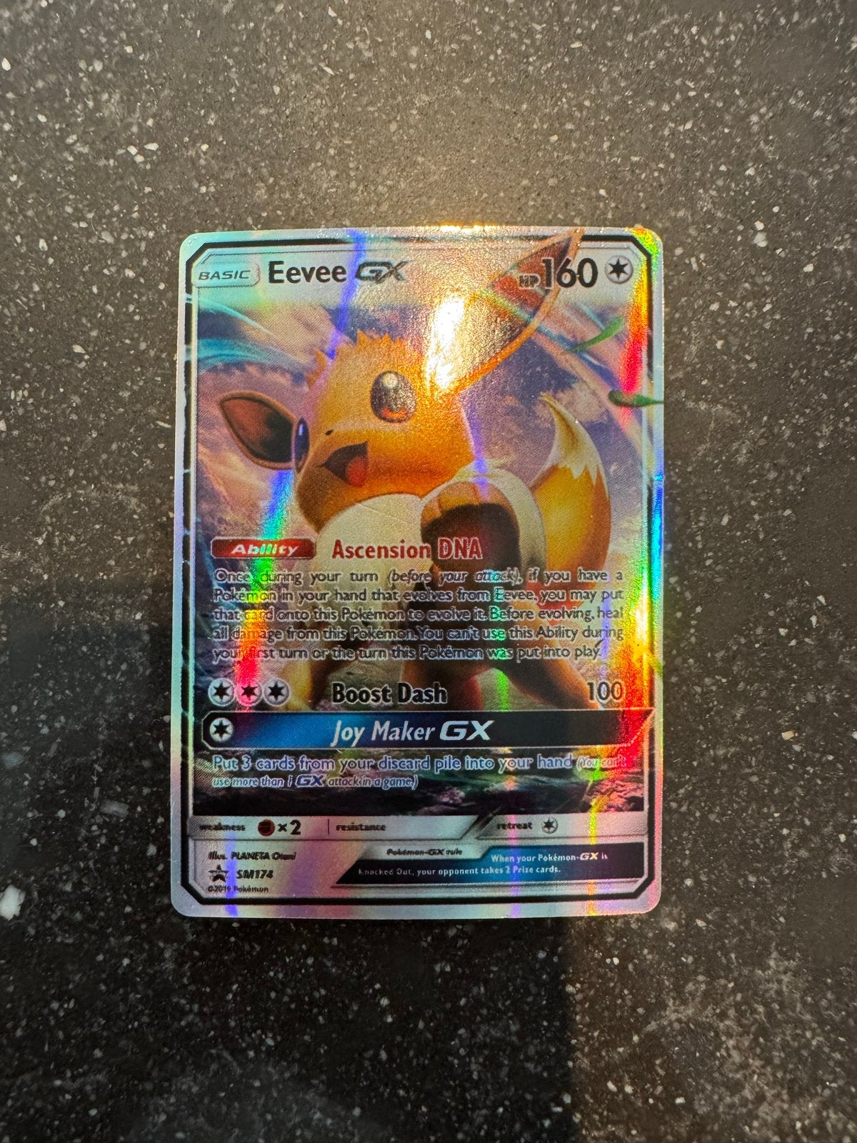 Pokémon Eevee GX SM174 Foil Kaart, Hobby en Vrije tijd, Verzamelkaartspellen | Pokémon, Ophalen of Verzenden, Zo goed als nieuw