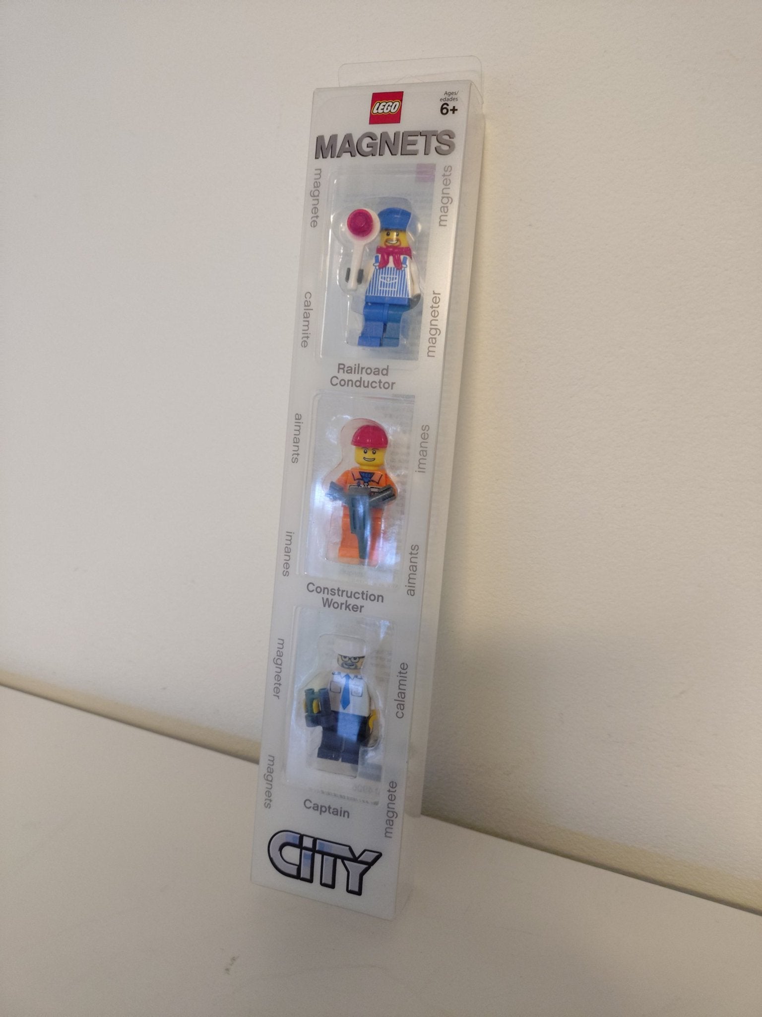 Lego 8502012 City Magneten Set Spoorwegconducteur Bouwvakker, Ophalen of Verzenden, Nieuw