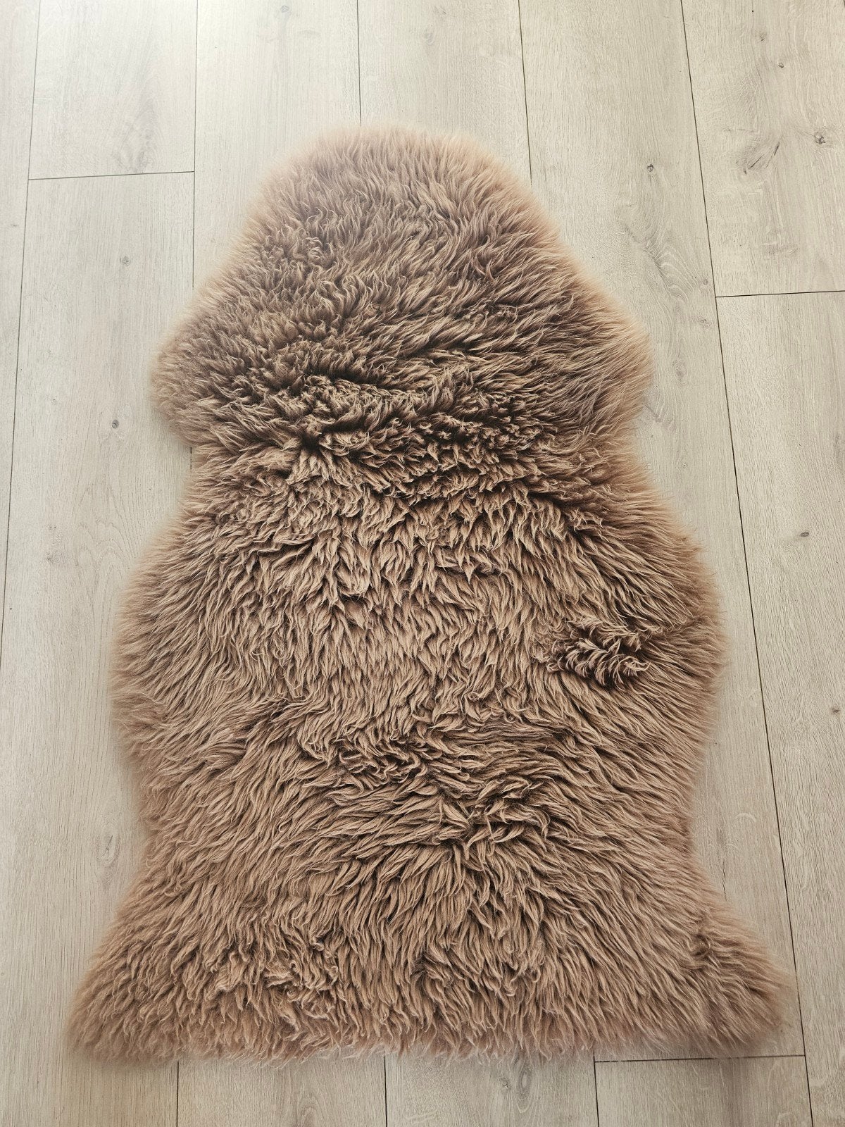 Mooi bruin schapenvacht - zacht en decoratief, Huis en Inrichting, Minder dan 50 cm, 100 tot 150 cm, Ophalen of Verzenden, Zo goed als nieuw