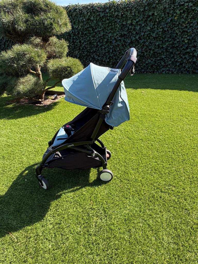 YOYO kinderwagen - Lichtblauw, Ophalen of Verzenden, Zo goed als nieuw, Overige merken, Verstelbare rugleuning