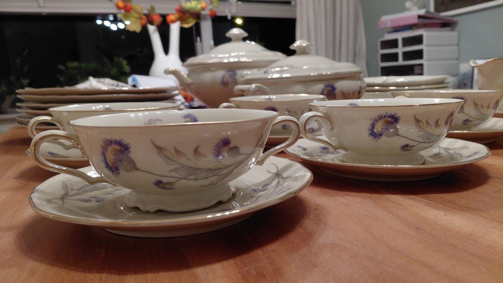 Hutschenreuther vintage dinerservies – 40-delig – crème, Ophalen