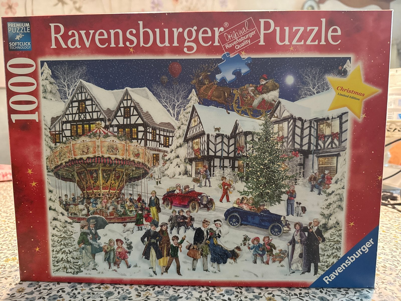Ravensburger Kerstpuzzel 1000 stukjes - Limited Edition, Ophalen of Verzenden, 500 t/m 1500 stukjes, Zo goed als nieuw, Legpuzzel