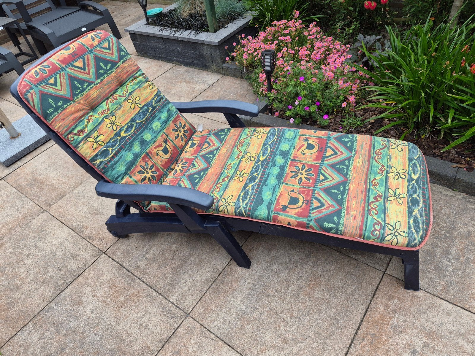 HARTMAN ligstoel met kussen, Tuin en Terras, Ophalen, Gebruikt, Kunststof
