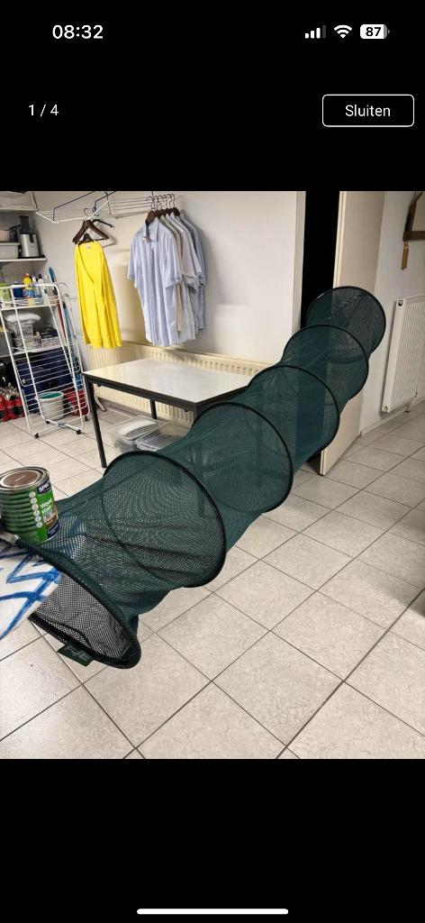 leefnet 230cm lang, Ophalen of Verzenden, Gebruikt, Net of Fuik
