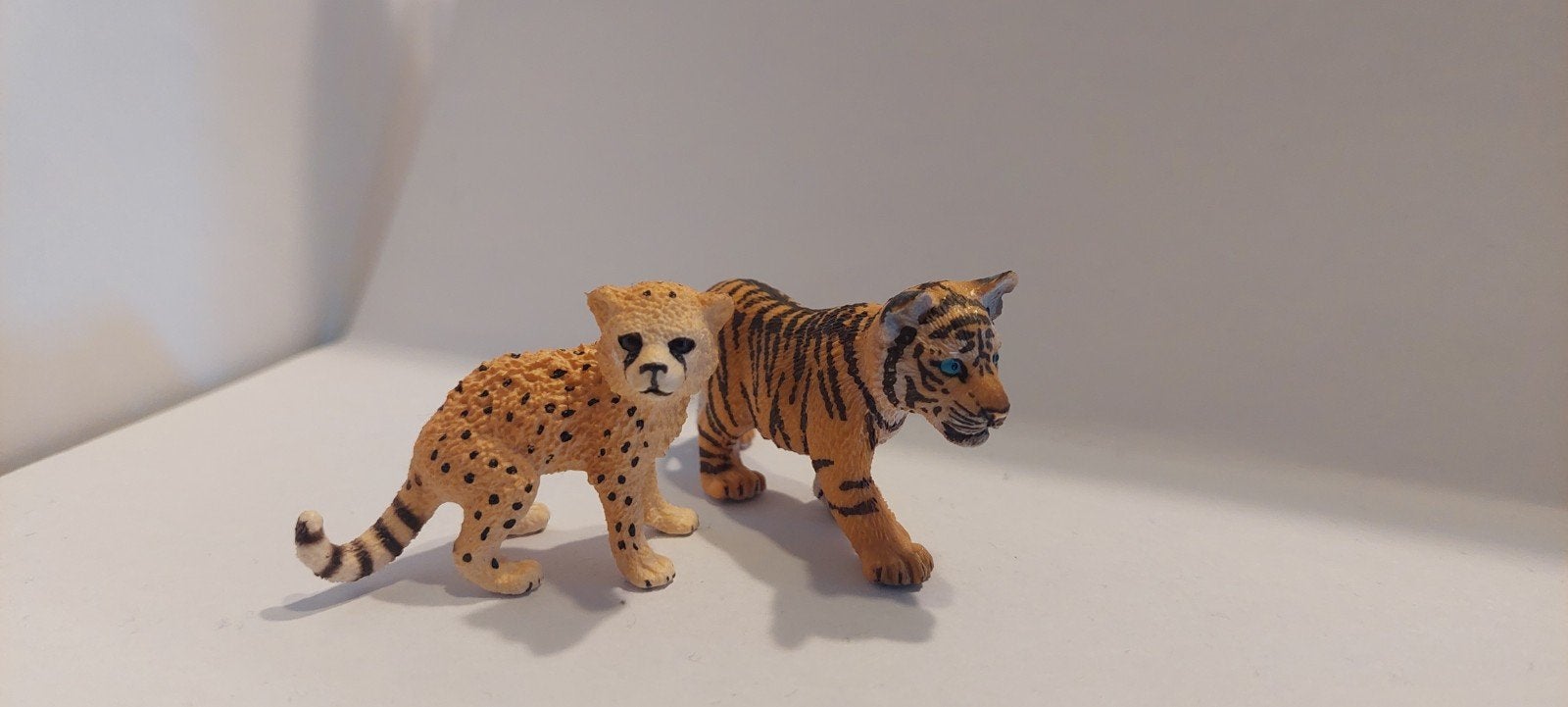 Schleich Cheeta en Tijger Welpjes, Ophalen of Verzenden, Zo goed als nieuw, Jongen of Meisje