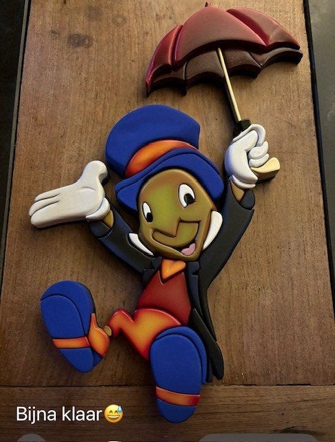 3D schilderij, Ophalen, Figuren, Hout, Handgeschilderd