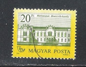 Hongarije; 3902a Burchten en kastelen, Verzenden, Gestempeld
