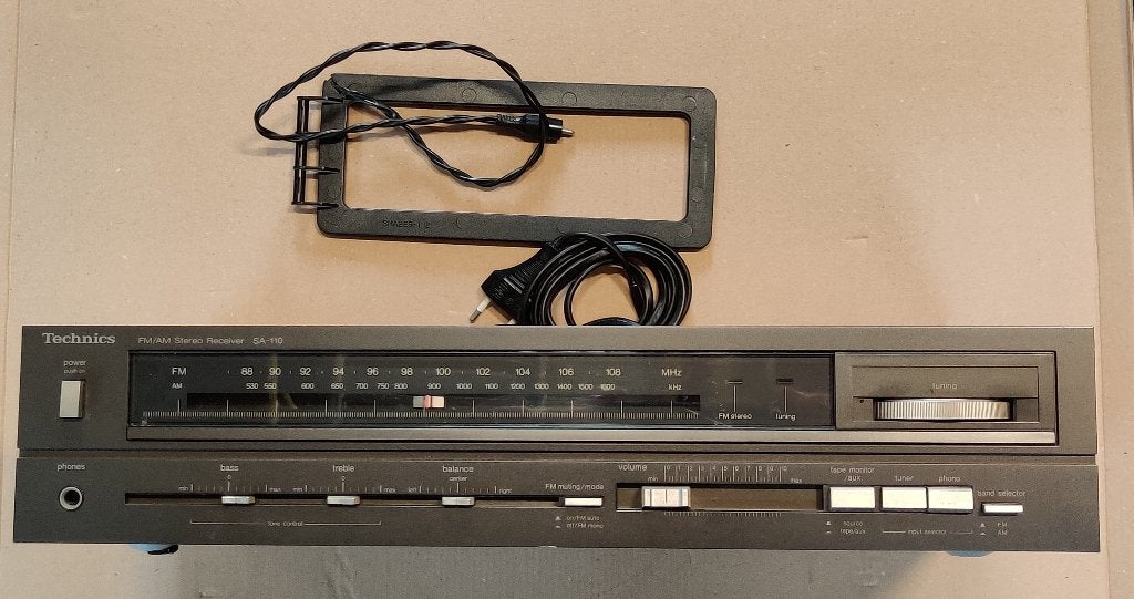 Technics SA-110 FM/AM stereo receiver, Ophalen of Verzenden, Gebruikt, Overige merken