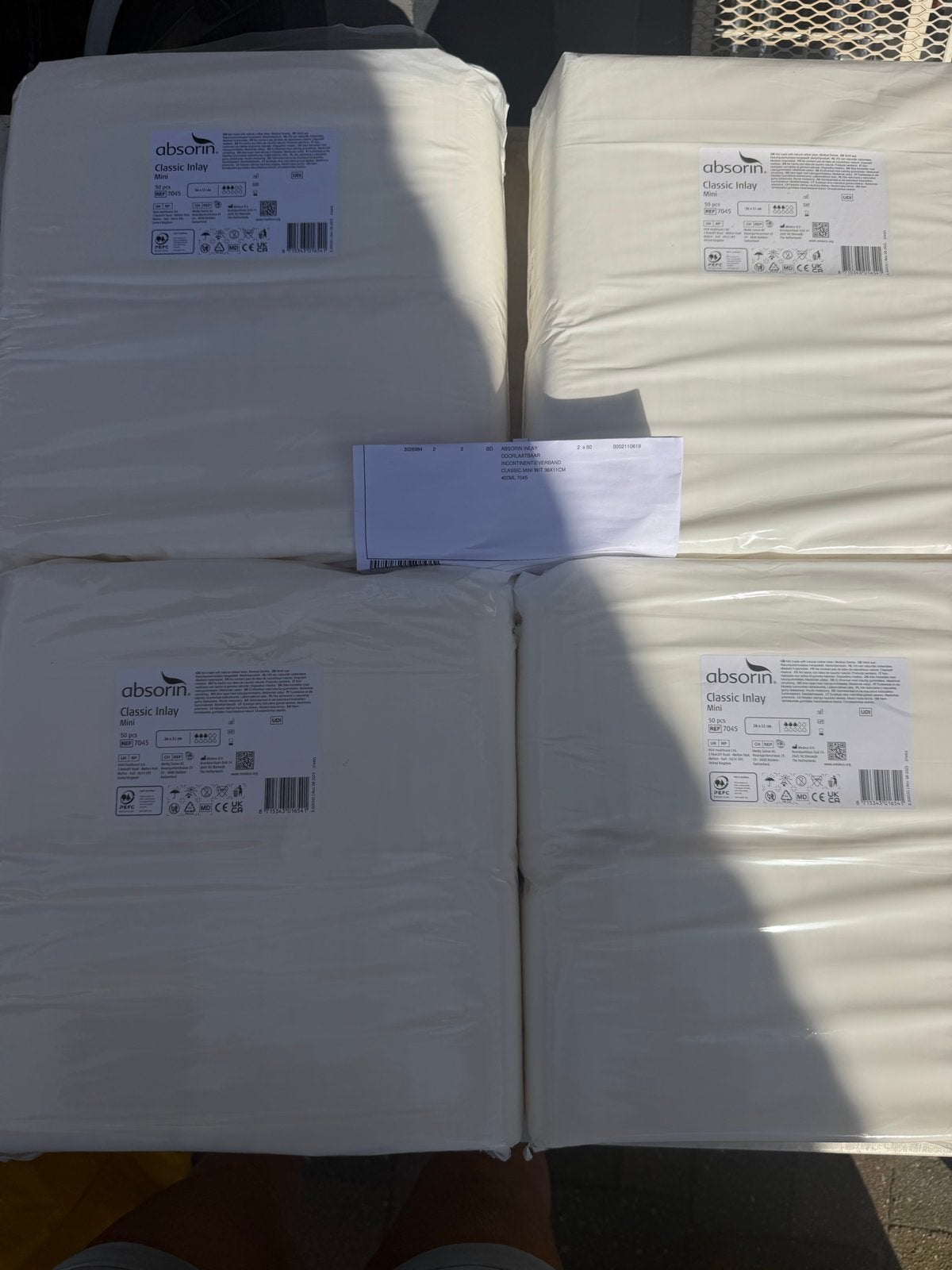 Absorin inlay 50 stuks per pak, Ophalen of Verzenden
