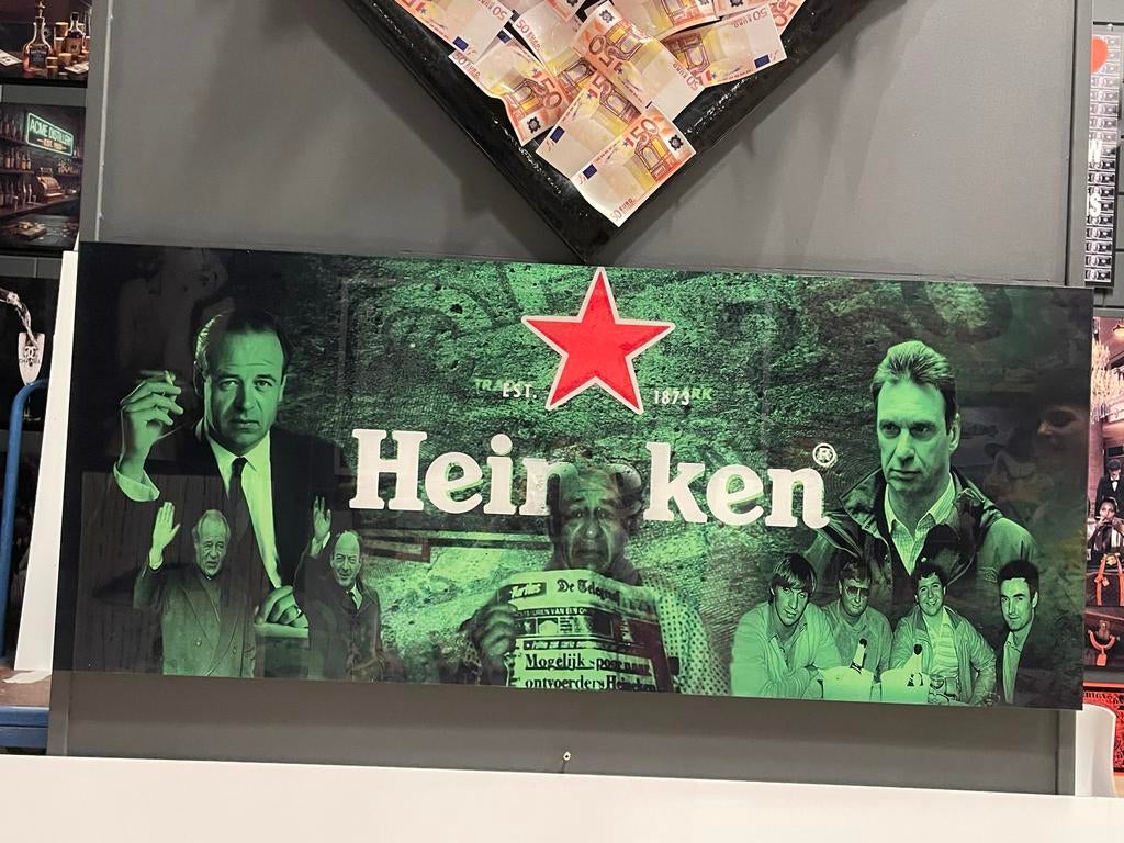 Heineken Reclamebord 120x50 cm - Uniek Design, Ophalen of Verzenden