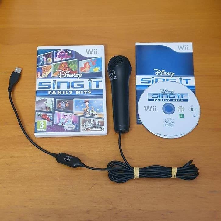 Wii | Disney Sing It Family Hits met Originele Microfoon, Spelcomputers en Games, Muziek, Gebruikt, Ophalen of Verzenden, 3 spelers of meer