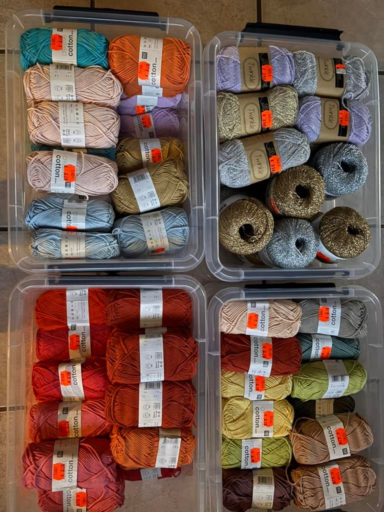 Partij haak/brei katoen, Hobby en Vrije tijd, Breien en Haken, Ophalen of Verzenden, Nieuw, Breien of Haken, Wol of Garen