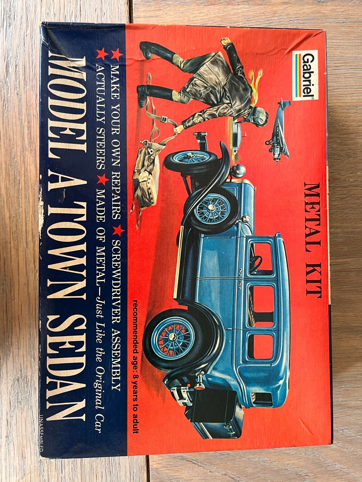 Gabriel Model A Town Sedan Metal Kit Schaal 1:20 (ca. 1975), Overige merken, Gebruikt, Auto, Groter dan 1:32