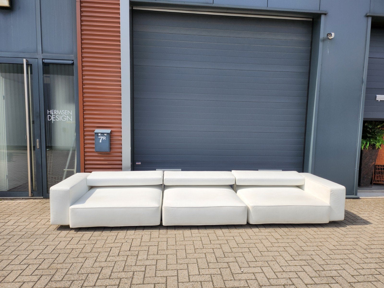 B&B italia - Andy 3-zitsbank by Paola Piva, Gebruikt, 125 cm of meer, Ophalen of Verzenden, Rechthoekig