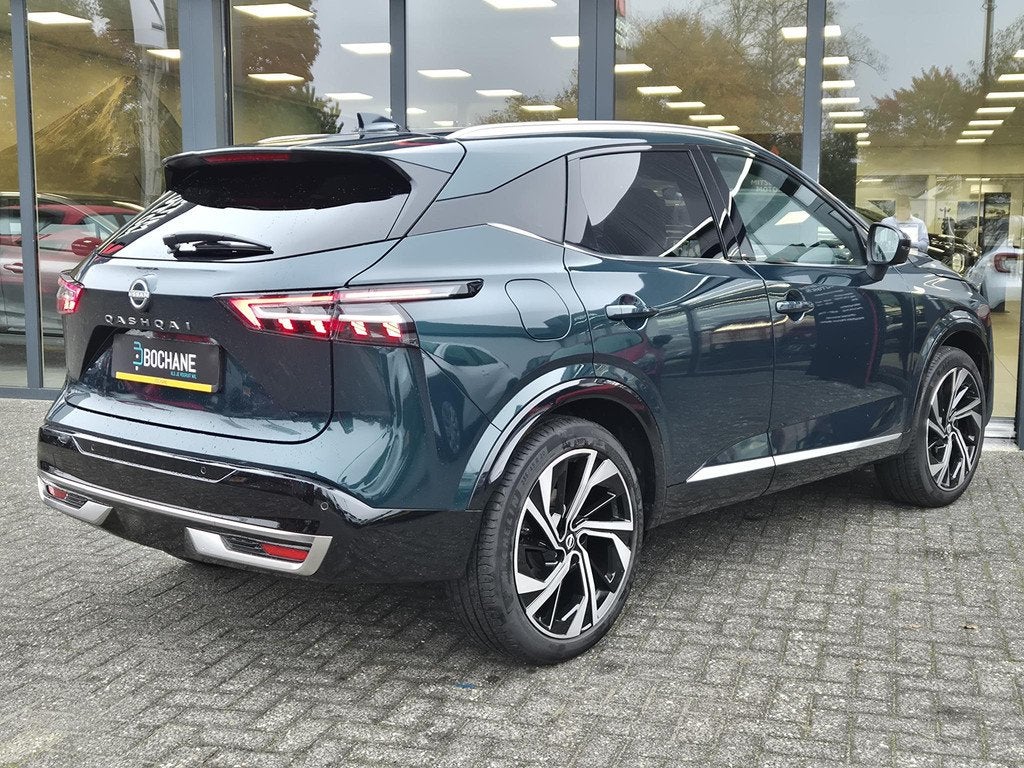 Nissan Qashqai 1.3 MHEV Tekna Plus | Panoramadak | Bose | 18, 4 cilinders, Met garantie (alle), Bedrijf, Hybride Elektrisch/Benzine