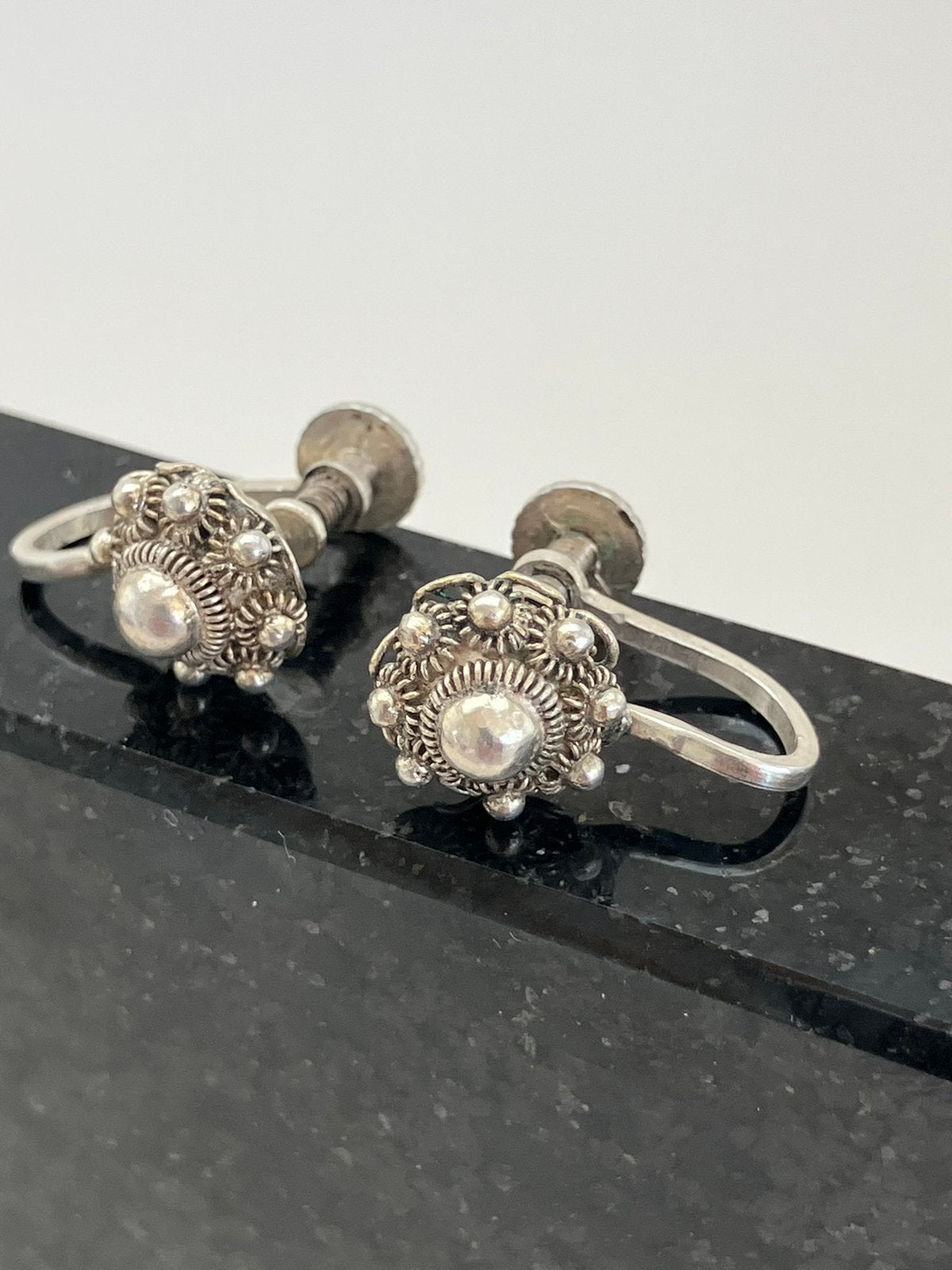 Antieke oorsieraden, Ophalen of Verzenden, Zo goed als nieuw, Zilver