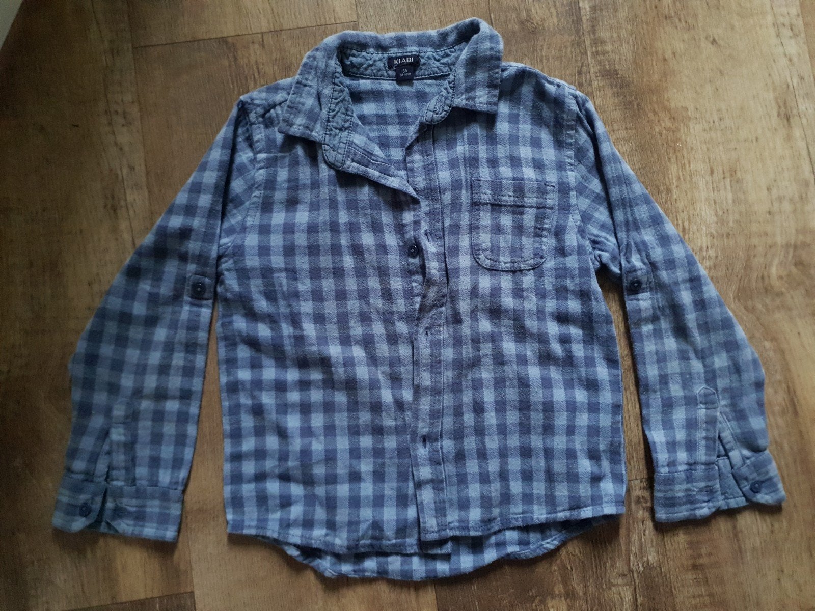 blauwe blouse maat 110, Kinderen en Baby's, Kinderkleding | Maat 110, Kiabi, Gebruikt, Overhemd of Blouse, Ophalen of Verzenden