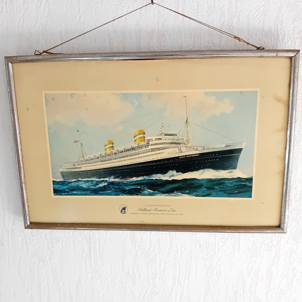 PLAAT NIEUW AMSTERDAM., Ophalen of Verzenden