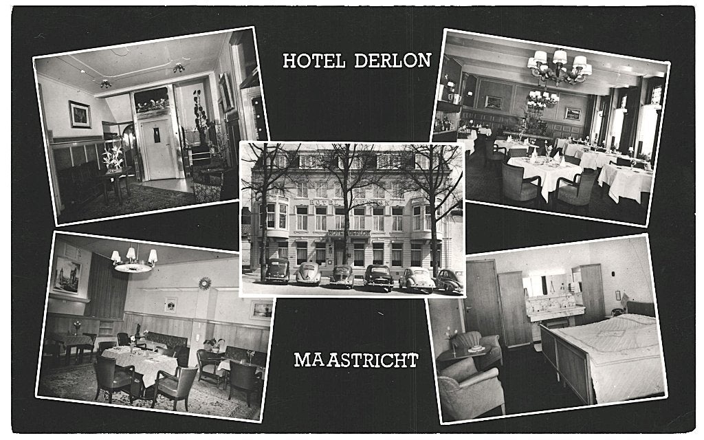 967641	Maastricht	Hotel	Derlon Circa 1960	Onbeschreven, Ophalen of Verzenden, 1940 tot 1960, Ongelopen, Limburg