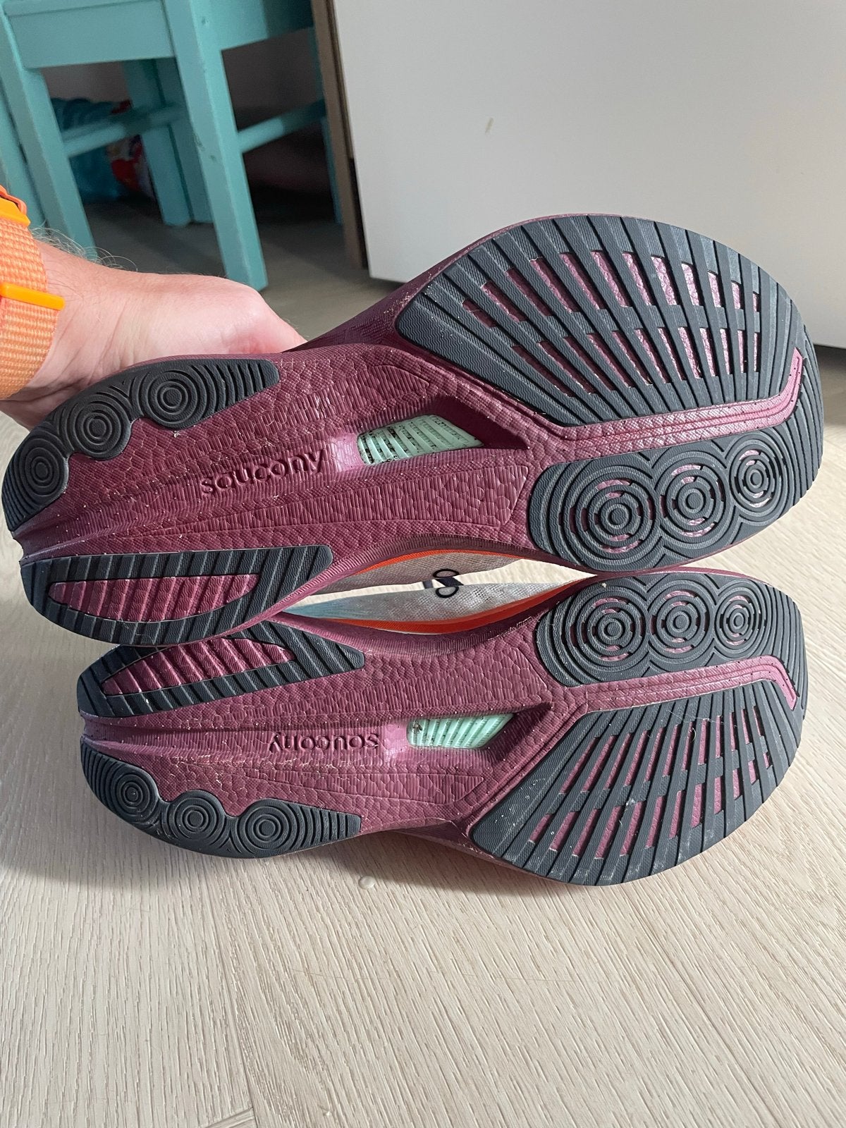 Saucony Endorphin Speedroll Hardloopschoenen - Maat 44, Ophalen, Hardloopschoenen, Saucony, Zo goed als nieuw
