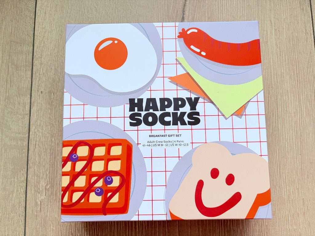 Happy socks giftset met 4 paar sokken maat 41/46 nieuw, Kleding | Heren, Sokken en Kousen, Overige kleuren, Ophalen of Verzenden