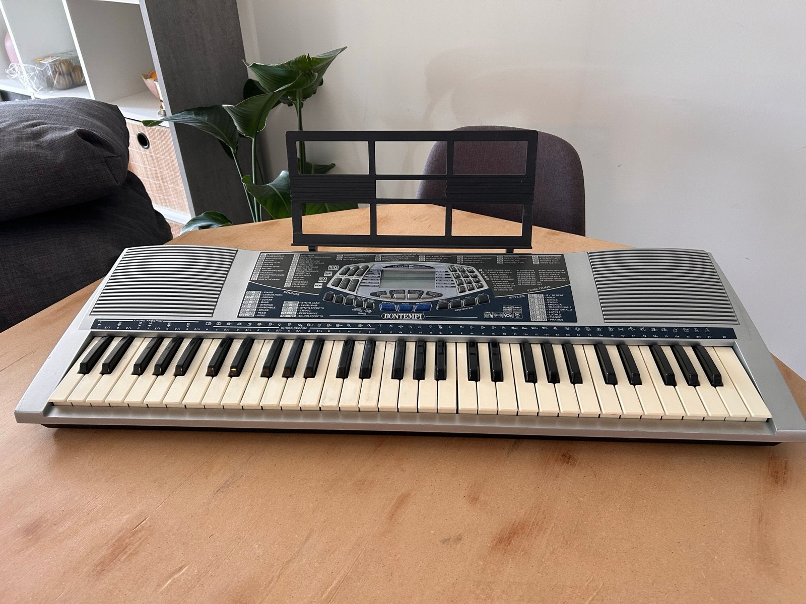 Bontempi Digitale Keyboard 61 Toetsen met Bladmuziekstandaar, Met standaard, Ophalen, Overige merken, 61 toetsen